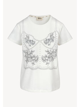 BIZUU BIZUU T-Shirt BROOKE Biały Standard Fit