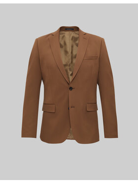 Borgio Borgio Marynarka lido Brązowy Slim Fit