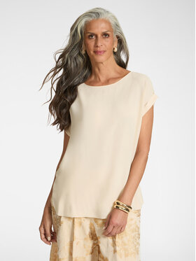 Elena Mirò Elena Mirò Blusa 2090P200227N002 Crema Regular Fit