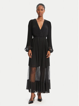 TWINSET TWINSET Rochie de seară 252TP2641 Negru Regular Fit