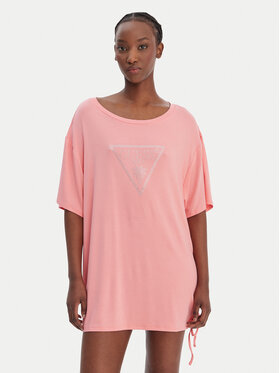 Guess Guess T-Shirt E4GI00 K68D2 Różowy Oversize
