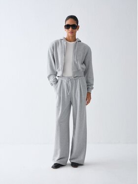 La Mania La Mania Spodnie dresowe ALEN Szary jasny Basic Fit