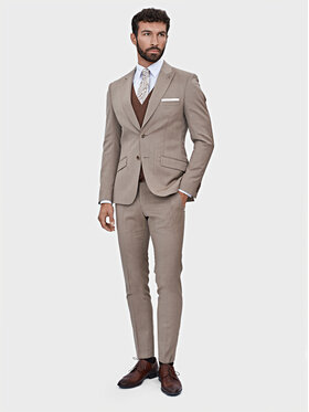 Evenemen Evenemen Garnitur Marietta Beżowy Slim Fit