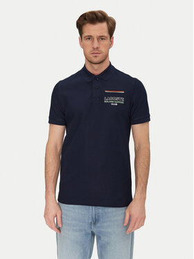 Lacoste Lacoste Тениска с яка и копчета PH8742 Тъмносин Regular Fit