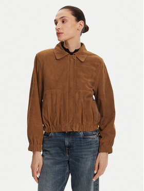 Serge Pariente Serge Pariente Lederjacke Clothilde Vs Braun Regular Fit
