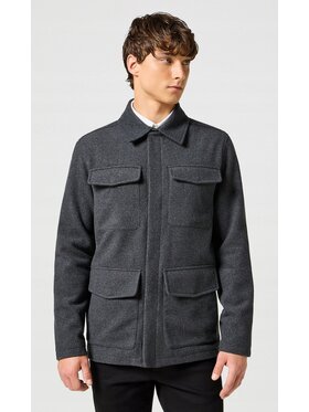 Wrangler Wrangler Kurtka koszulowa Transitional Jacket Szary Regular Fit