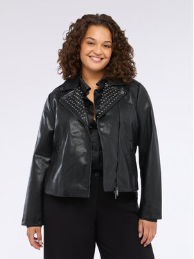 Fiorella Rubino Fiorella Rubino Giacca in similpelle R371T001256N033 Nero Regular Fit