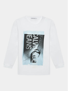 Calvin Klein Jeans Calvin Klein Jeans Blusa Photograph IB0IB01987 Bianco Loose Fit