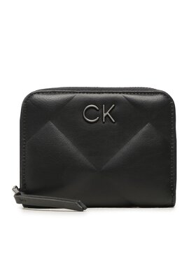 Calvin Klein Calvin Klein Голям дамски портфейл Re-Lock Quilt Za Wallet Md K60K610785 Черен