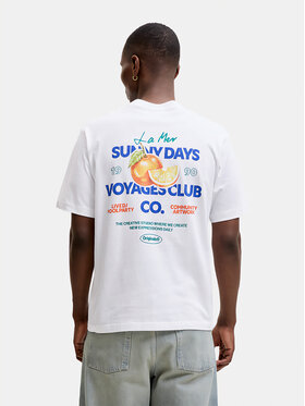 Jack & Jones Jack & Jones T-krekls Riviera 12295202 Balts Regular Fit