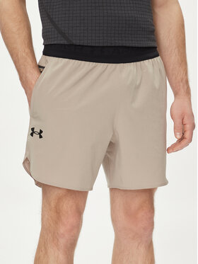 Under Armour Under Armour Szorty sportowe Ua Peak Woven Shorts 1376782-203 Szary Fitted Fit