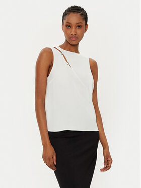 Patrizia Pepe Patrizia Pepe Bluză 8C0760/A8I1-W146 Alb Regular Fit