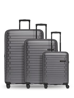 Pactastic Pactastic Komplet walizek 292588 Szary