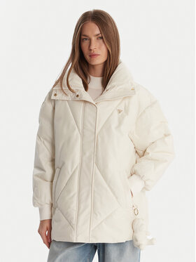 Guess Guess Zimné bundy V5BL13 WHHZ2 Écru Regular Fit