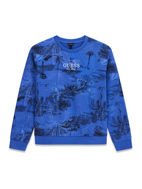 Guess Guess Суитшърт L6GQ06 KA6R4 Син Regular Fit