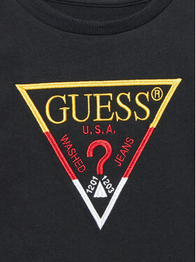 Guess Bluza N4YI36 K8HM4 Črna Regular Fit