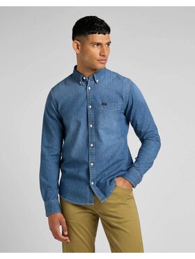 Lee Lee Camicia BUTTON DOWN Blu Regular Fit