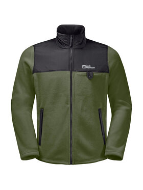 Jack Wolfskin Jack Wolfskin Polar Jack Wolfskin Dna Grizzly Fleece FZ M Zielony Regular Fit