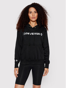 Converse Converse Bluza Icon Play 10023970-A01 Czarny Regular Fit