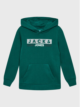 Jack&Jones Junior Jack&Jones Junior Bluza Logo 12231372 Zielony Regular Fit