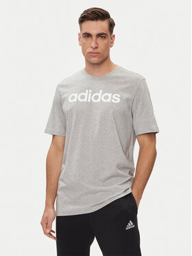 adidas adidas T-shirt Essentials Single Jersey Linear Embroidered Logo T-Shirt IC9277 Siva Regular Fit