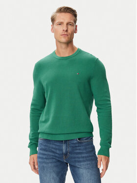 Tommy Hilfiger Tommy Hilfiger Πουλόβερ Essential MW0MW36347 Σκούρο πράσινο Regular Fit