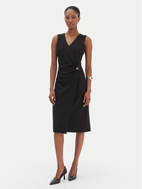 Calvin Klein Calvin Klein Koktejlové šaty LV044E047G Čierna Slim Fit
