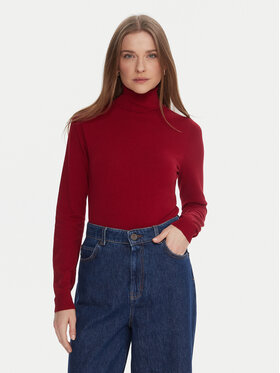 Kontatto Kontatto Bluză cu gât 3M0824C Roșu Regular Fit