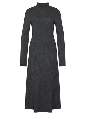 Tommy Hilfiger Tommy Hilfiger Kleid für den Alltag WW0WW47303 Grau Regular Fit