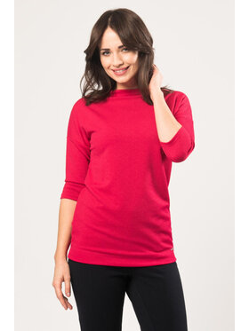 QUIOSQUE QUIOSQUE Bluzka QUIOSQUE 1KN002504 Bordowy Regular Fit