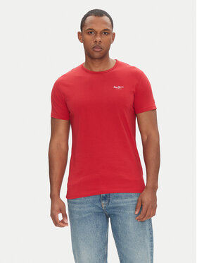Pepe Jeans Pepe Jeans T-Shirt Original Basic PM508212 Rot Slim Fit