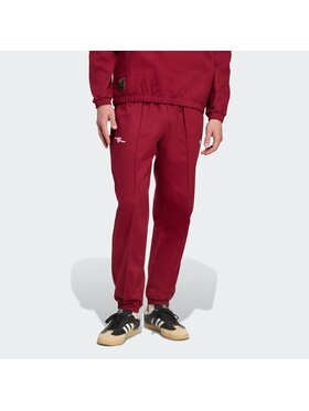adidas adidas Spodnie materiałowe 157373 Czerwony Loose Fit