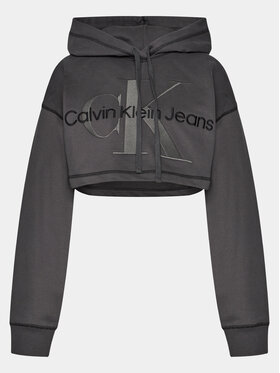 Calvin Klein Jeans Jopa Hero Monologo Short Hoodie J20J222540 Siva Regular Fit