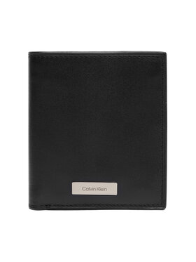 Calvin Klein Calvin Klein Μεγάλο Πορτοφόλι Ανδρικό Plaque N/S Slim Billfold LV04D1069G Μαύρο