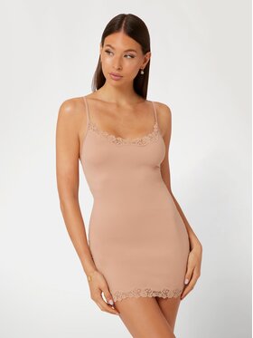 Guess Guess Kombinezon modelujący 169953 Beżowy Classic Fit
