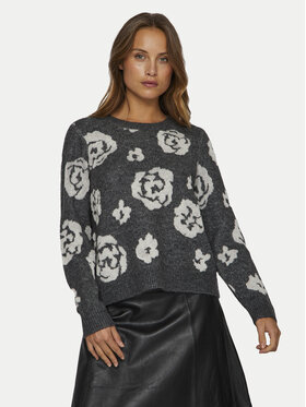 Vila Vila Pullover Siya 14099841 Grau Regular Fit