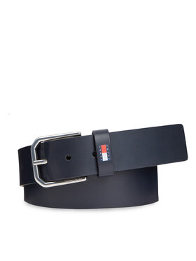Tommy Jeans Tommy Jeans Pánský pásek Tjm New Leather 4.0 AM0AM11201 Tmavomodrá