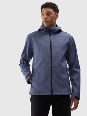4F 4F Kurtka softshell 4FWSS24 TSOFM234 32S DENIM L Niebieski Regular Fit