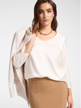 Elena Mirò Elena Mirò Bluzka 2131P000169N021 Biały Regular Fit