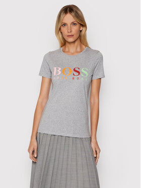 Boss Boss T-Shirt C_Etiboss_ecom 50456147 Grau Slim Fit