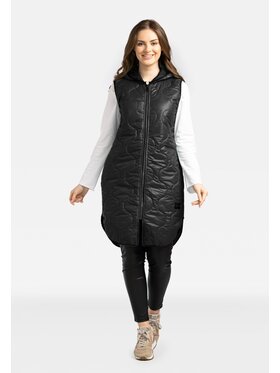 Perso Perso Bezrękawnik BLE230000F Czarny Regular Fit