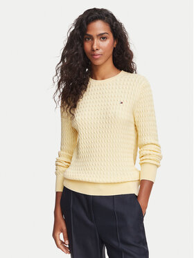 Tommy Hilfiger Tommy Hilfiger Sveter WW0WW44993 Svetlo žltá Regular Fit