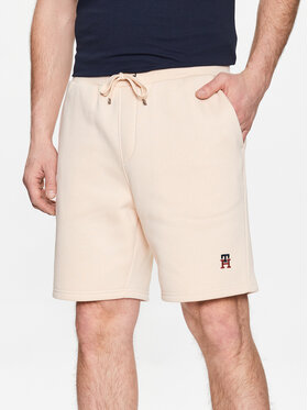 Tommy Hilfiger Tommy Hilfiger Szorty sportowe Small Imd MW0MW30032 Beżowy Regular Fit