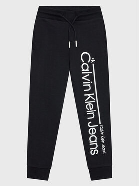 Calvin Klein Jeans Calvin Klein Jeans Teplákové nohavice IB0IB01283 Čierna Regular Fit