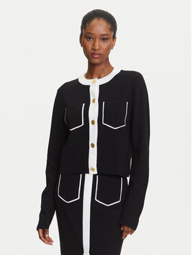 KARL LAGERFELD KARL LAGERFELD Kardigan A3W18029 Czarny Regular Fit