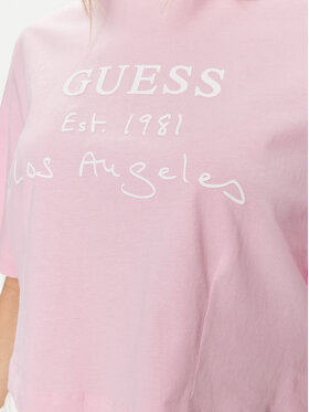 Guess T-shirt Dakota V4GI13 JA914 Ružičasta Boxy Fit