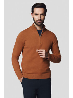 Lancerto Lancerto Sweter Johan SW073224000085 Brązowy Regular Fit