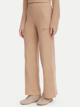 Guess Guess Úpletové kalhoty O6BB01 Z1147 Hnědá Regular Fit