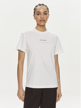 Calvin Klein Calvin Klein Tricou Multi Logo K20K207215 Alb Regular Fit