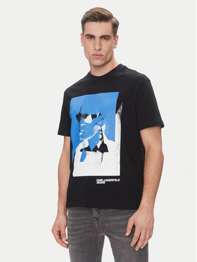 KARL LAGERFELD KARL LAGERFELD Tričko A2M17036 Čierna Regular Fit